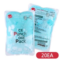 지온 냉감 아이스펀치 쿨팩 20개, 쿨팩20개