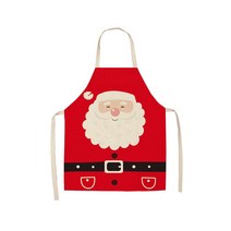 크리스마스 파티 요리사 요리 레스토랑을위한 크리스마스 앞치마 성인 부엌 앞치마, 2