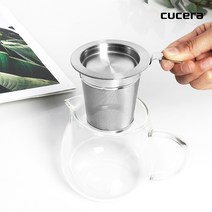 CUCERA 스텐 차거름망 티 인퓨저 스트레이너 티망, 1개