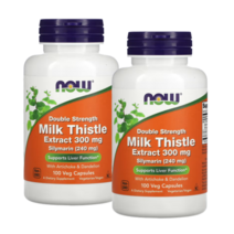 나우푸드 실리마린 밀크씨슬 아티초크 300mg 100 베지캡슐 밀크시슬 더블스트랭스 2통
