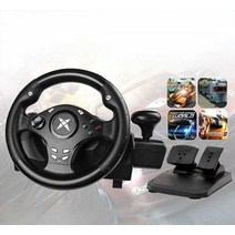 크라톤 P118E 레이싱핸들 시뮬레이션 드라이버 게임, 상세 페이지 참고, 블랙