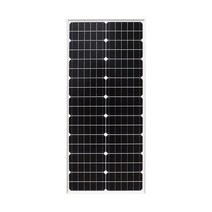 태양열 발전기 발전소 1X 50W 단단한 유리 전지 패널 단결정 셀 고효율 발전 PV 시스템 가정용 RVs 자동차 지붕 가로등, 02 미국, 02 50W Solar panel