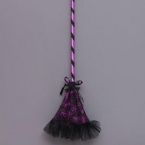 할로윈 용품 마녀 고스트 빗자루 파티소품, 보라