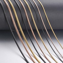 스네이크목걸이 뱀줄목걸이 18k 14k 실버 두줄 목걸이 1조각 너비 1.5mm/2mm/2.5mm 뱀 체인 목걸이 스테인