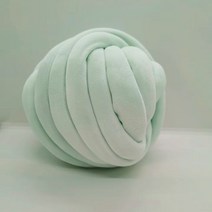 자이언트 얀 뜨개실 아이슬란드 가방 패브릭 뜨개질 빅 실 망고 털, 그린 250g (2cm 두께 10m 내외) 두뭉치