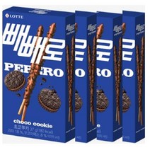 롯데 빼빼로 초코쿠키 37g 4개 빼빼로데이 탕비실 어린이집 수능 사무실간식 주전부리 하트, 17개