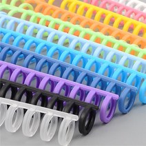 포트폴리오 바인더 스프링 문서 제본링 20개 옷핀 모양클립, 02)분홍