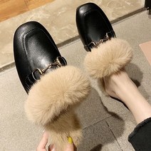 [오노마] ONM 여자 버클 뮬 블로퍼 슬리퍼 신발 실내화 2컬러