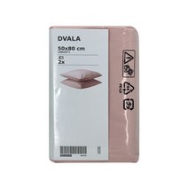 이케아 드발라 베개커버 50x80cm 2P 라이트핑크