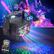 미니빔프로젝터 레이저 파티 조명 LED UV 보라색 무대 원격 제어 DJ 프로젝터 바용 디스코 6 홀 미니빔 홈시어터 가정용 캠핑용 소형빔, 2.USB Recharge type - USB Cabl