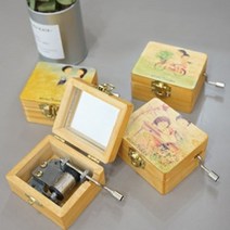 시둥마켓_오르골보석함 멜로디박스 수동 미니 뮤직 예쁜, A