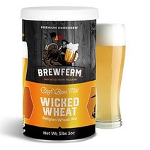 Brewferm Wicked Wheat (Belgian Wit) Belgian Homebrew Craft Beer Mix - makes 15 liters or 4 gallons o, 1