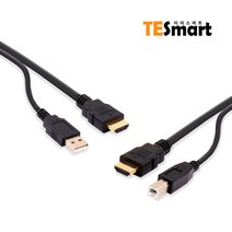 티이스마트 8포트 HDMI KVM 스위치 4K 모니터 셀렉터 선택기, HDMI   USB 통합 케이블 3M