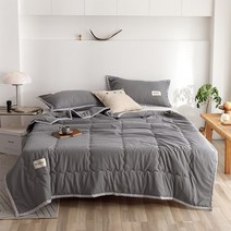 여름이불 여름 홑이불 여름침구 모달 와플이불 여름이불 yanyangtian 침대보, 150cm x 200cm, 스모크 그레이, 베개 없이 이불만