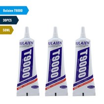 다용도접착제 강력 순간 유리 금속 강마루 접착제 Bulaien-T9000 50ML 투명 접촉 전화기 수리 정밀 팁 포함 아크릴 친화적 30 개, 1.BLE T9000 50ML 30PC