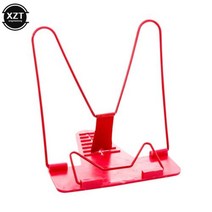 각도조절 독서대 북 엔드 휴대용 접이식 조정 가능한 스탠드 독서 책 문서 홀더 베이스 1 개, 빨간