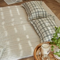 먼지없는 소재 피닉스 따뜻한 겨울 온수매트커버 전기장판 전기매트 전기요 옥매트 라텍스 커버, 아이보리