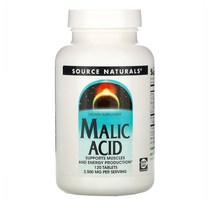 소스내추럴스 말릭 산 사과산 영양제 말산 2500mg 120정, 1개