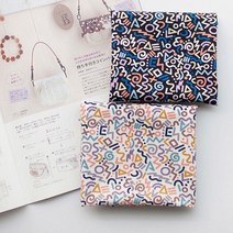 cotton 20수 기하학패턴 2종 원단천, 차콜