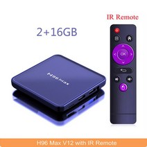 TV 셋톱박스 안드로이드셋탑박스 OTT셋톱박스 H96 MAX V12 안드로이드 B, 1.미국 플러그 - 2G 16G