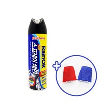 [일석이조] 레인 ok 차량용눈길 미끄럼방지 스프레이체인 +눈 성에 청소 털장갑스크래퍼 세트, 불스원 레인 ok스프레이체인+털장갑 스크래퍼 레드