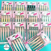 [롤킹]다카라 커트핀셋 드라이 핀셋 피치 에디션 14컬러 4P 미용실 핀셋 택1, 피치 오렌지