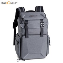 K&F CONCEPT 백팩 카메라 1개+렌즈 4개 수납 가방, 회색