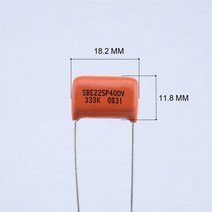 악기 도구 Made in USA SBE Orange Tone Capacitor SBE225P 333K 0.033 미크로포맷 400V 일렉트릭 기타베이스 캡용, [03] 100 Pieces