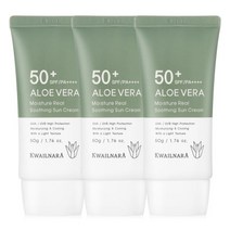 알로에 선크림 50ml 3개 /SPF50+PA++++ 미백+주름개선+자외선차단 쿨링진정, 알로에 선크림 50ml 3개 /SPF50+