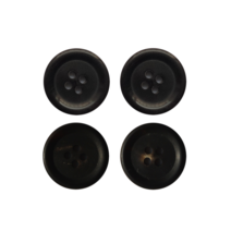 단추닷컴 소피아 유광 무광 블랙 소뿔단추 9mm 10mm 11mm 13mm 15mm 18mm 20mm 23mm 25mm 28mm 30mm, 2.블랙무광