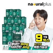 내츄럴플러스 차태현 루테인 지아잔틴 16대4 30캡슐 9박스/9개월, 단품, 단품