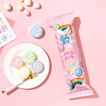 마카롱 닮은 슈가롤리 무지개 솜사탕 12g, 10g, 12개