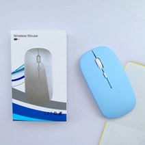 PC 태블릿 무선 마우스 아이패드 에어/삼성 탭/화웨이/샤오미 안드로이드 전화 마우스 윈도우 배터리 무음 마우스 광학, 05 blue, 한개옵션1