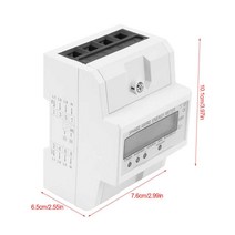 나인틴 380V 3x2080A 삼상 4 선 전자 전력 에너지 미터 전력계 kWh 50Hz 측정 도구 디지털 LCD 백라이트 디스플레이, 한개옵션0