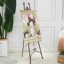 고급스러운 북유럽풍 골드 앤틱 웨딩 사진 거치대 액자거치대 신혼사진 받침대, 작은 청동