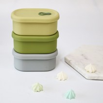 (Top100) 타원형 실리콘 전자레인지 용기 200ml 냉동 밥 보관 _1499EA, 본상품선택