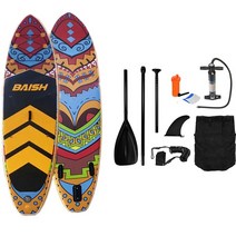 블루레이크 패들 보드 스탠딩 풍선 스탠드 업 서핑 초경량 핀 조정 가능한 요가, 18.335x84x15cm