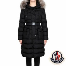 몽클레어 명품몽클레어 블랙 클로에 폭스퍼 구스 롱 다운 자켓 KHLOE 1C51B02 68065 999123