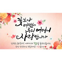 해피파티 꽃보다 어머니 현수막, 팔순