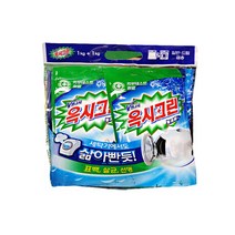 옥시크린 1kgx4팩 옷 얼룩 제거 제 리필 옥시 의류 빨래 산소계 표백제 세제, 1세트, 4000ml