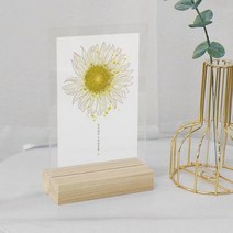 [천삼백케이] [꾸밈] bh994-아크릴스탠드액자12CmX18Cm풍수해바라기일러스트