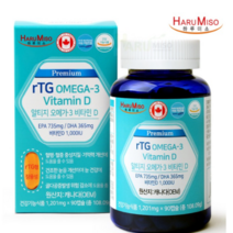 하루미소 프리미엄 알티지 오메가3 비타민D, 4개