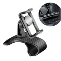 차량용 편리한 대쉬보드 계기판 부착형 스마트폰 거치대 택시 트럭 화물차 차량 대시보드 집게형 튼튼한 휴대폰 홀더 거치대 주차번호판 겸용, 차량용 집게형 대쉬보드 핸드폰 거치대