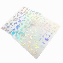 레진아트 / 공예 홀로그램 데코 필름지 4종 /앨리스/별자리/문양/동물, 1
