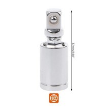 1Pc 1/2 '유니버설 조인트 소켓 70*12.5mm 공압 회전 조인트 에어 임팩트 워블 소켓 어댑터 핸드 툴 렌치 액세서리, 67mm, CHINA