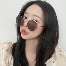 VANANA2 유니섹스 슬림 메탈 원형 선글라스 아이웨어