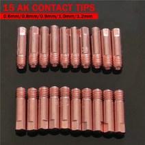 10/20 팁 가스 노즐 MB-15AK M6 * 25mm 용접 토치 접촉 팁 가스 노즐 0.6mm 0.8mm 0.9mm 1.0mm 1.2mm, 10 pcs_526094