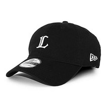 (뉴 에라) NEW ERA 9THIRTY 스트랩 백 캡 [NPB MINI LOGO WASHED COTTON STRAPBACK CAP] 크로스 스트랩 코튼 모자 930 (사이타마 세이부 라이온 (블랙))