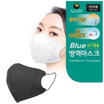 블루인더스 블루본 KF94 마스크 대형 블랙 20매