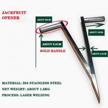 Jackfruit-스테인레스 스틸 파인애플 껍질 제거기 특수 오픈 나이프, A